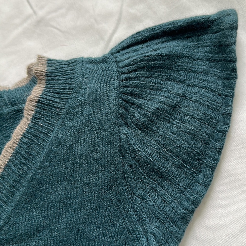 Beautiful Soft Mango Sweater Top View 3